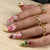 Kunstvolle Nagelverlängerungen mit floralen Designs Brehn