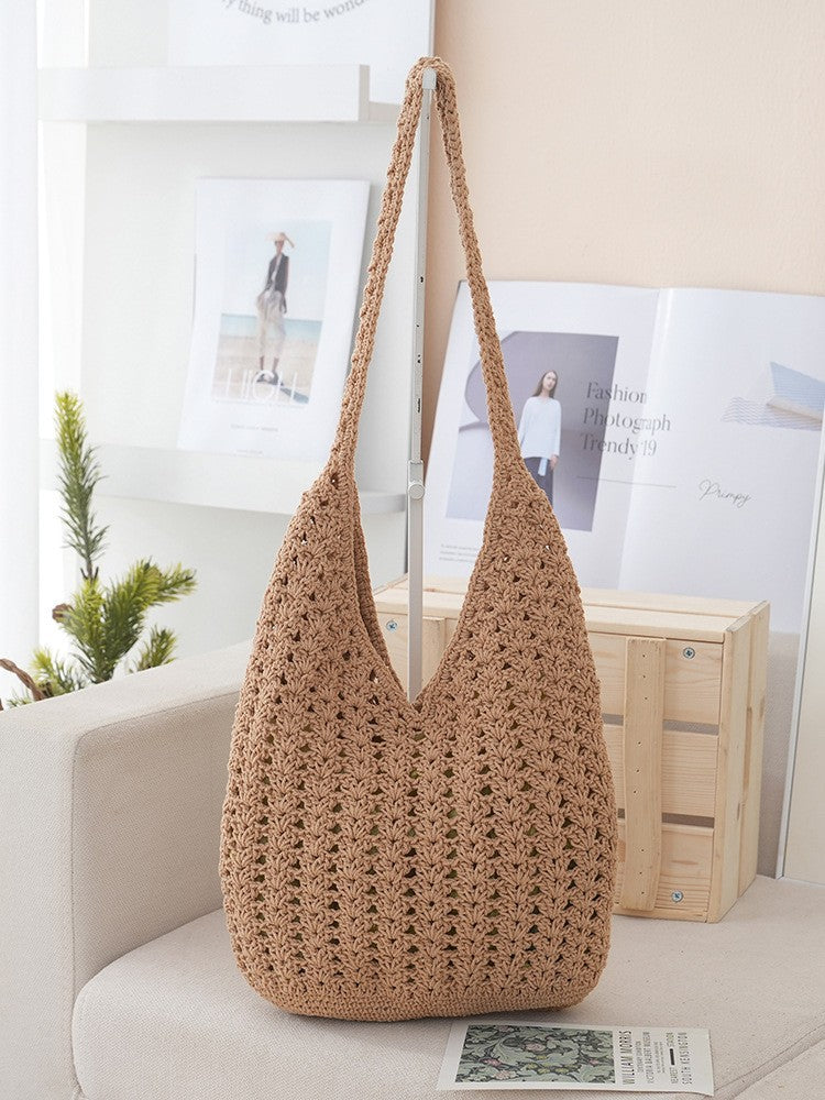Handgefertigte Netz Schultertasche Brehn