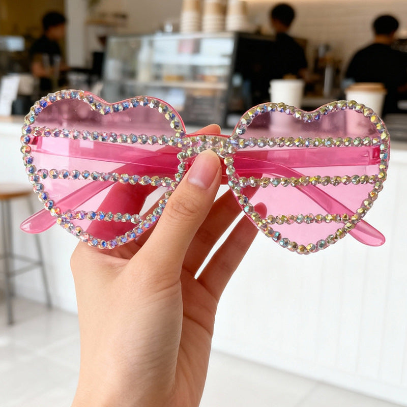 Dekorative Strass-verschönerte herzförmige Sonnenbrille Brehn 1787141270