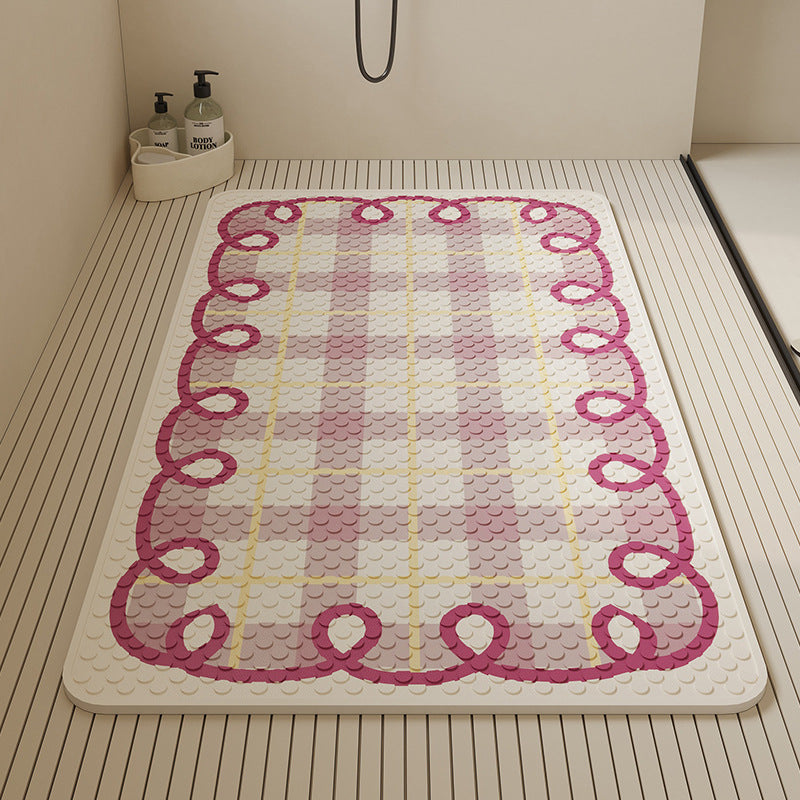 Stylische strukturierte Badematte Brehn