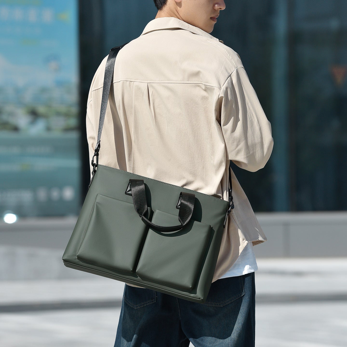Stylische Mehrfach-Taschen Business Tote Bag Brehn