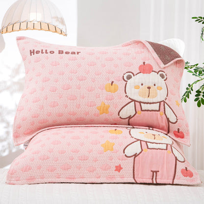 Damen Kissenbezug mit winterlichem Pinguin-Motiv Brehn