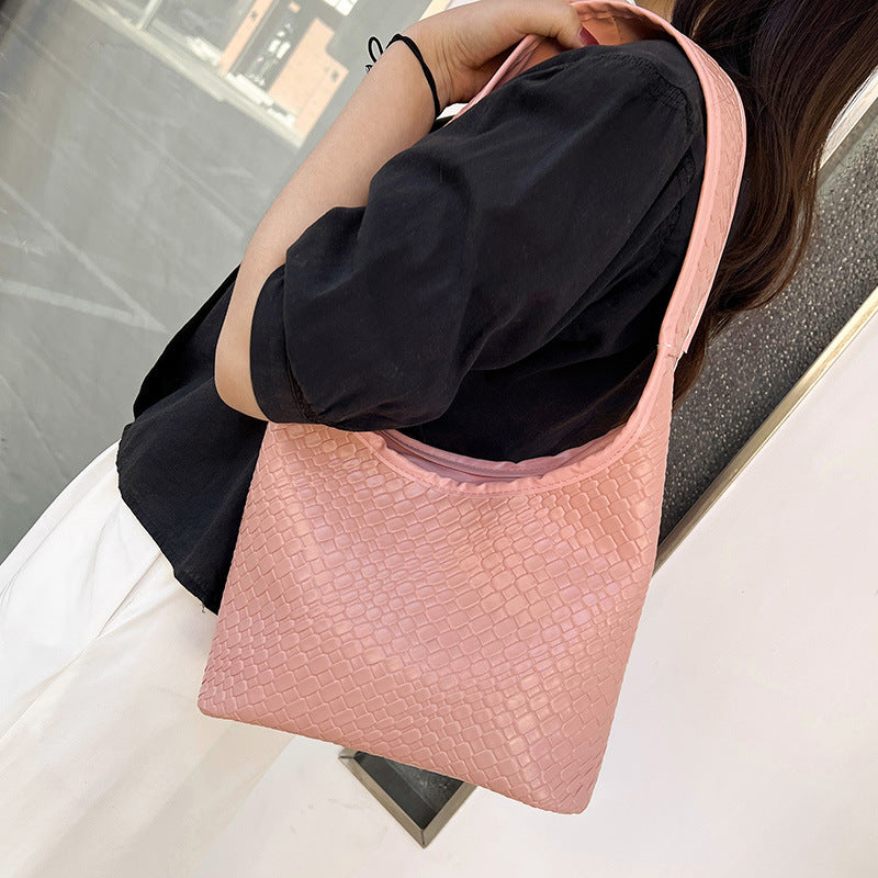 Texturiertes gewebtes Hobo Bag Brehn