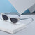 Damen Cat-Eye Sonnenbrille mit glitzerndem Rahmen Brehn