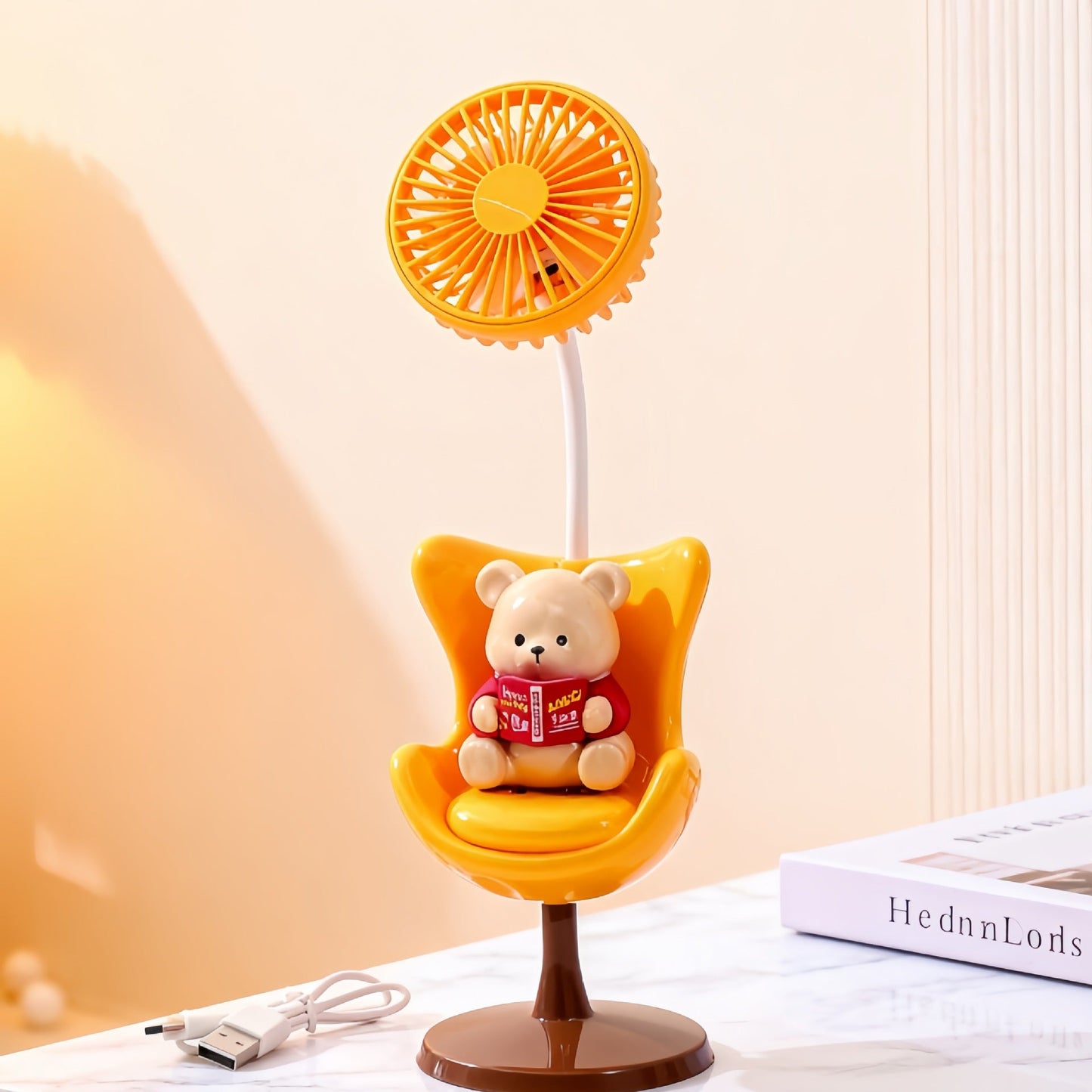 Frauen Tragbarer Mini Ventilator mit lustigem Bären Design Brehn