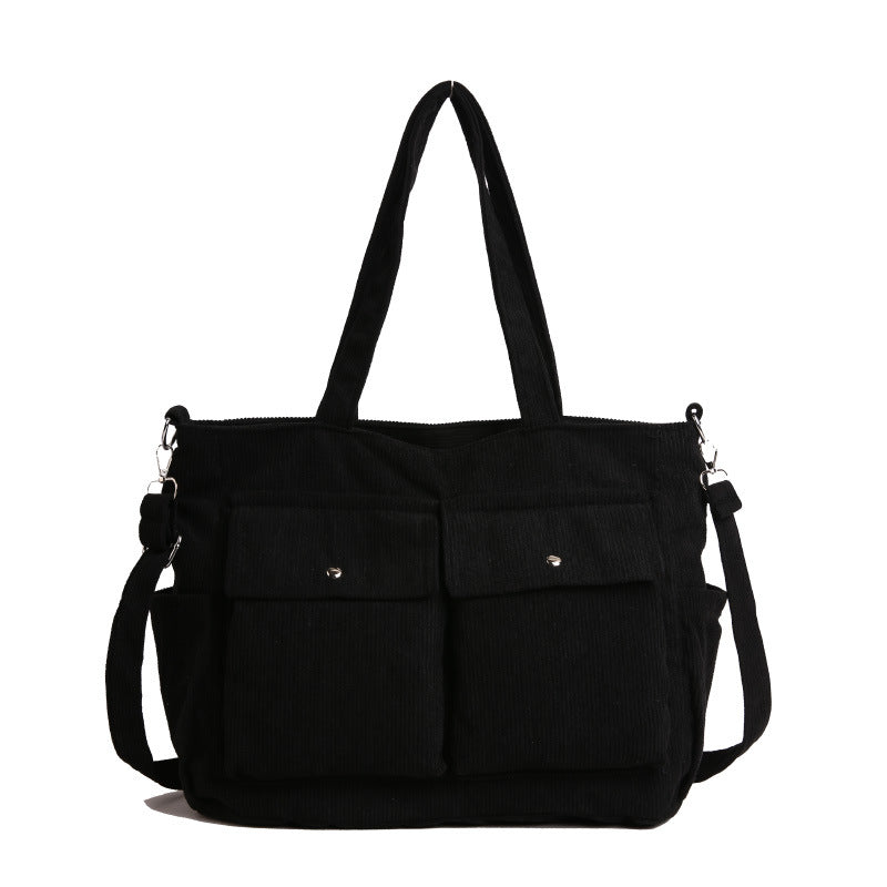 WoSpacious Corduroy Utility Tote Bag Brehn