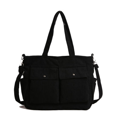 WoSpacious Corduroy Utility Tote Bag Brehn