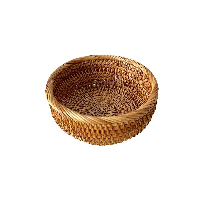 Handgefertigter Deko-Obstkorb aus Rattan Brehn
