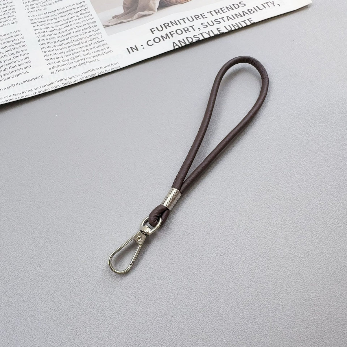 Premium Silikon Loop Schlüsselanhänger Halter Brehn