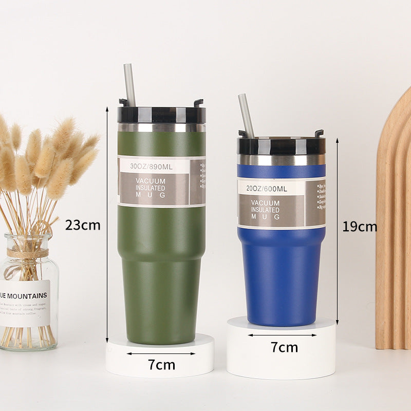 Unisex Isolierter Trinkbecher mit integriertem Strohhalm Brehn