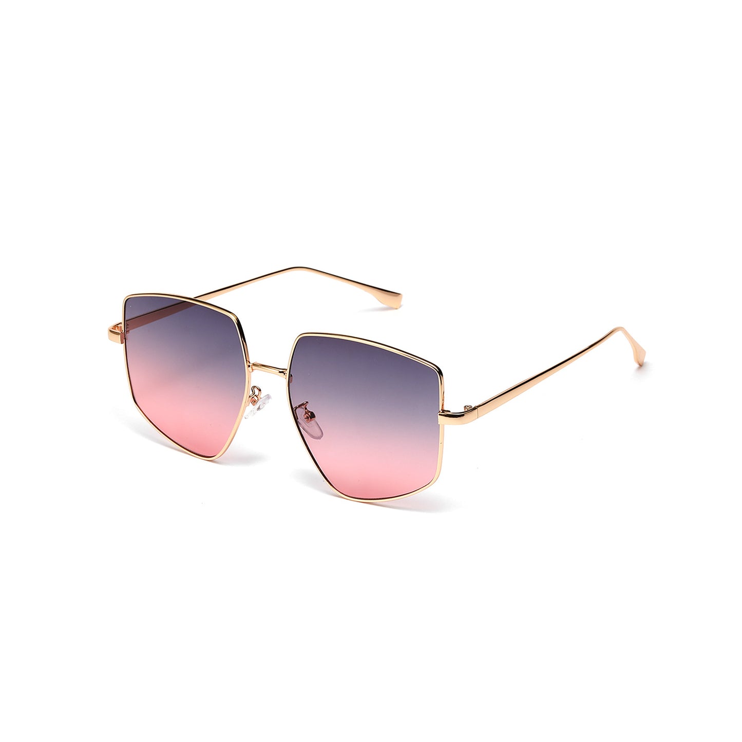 Damen quadratische Sonnenbrille mit elegantem Metallrahmen Brehn