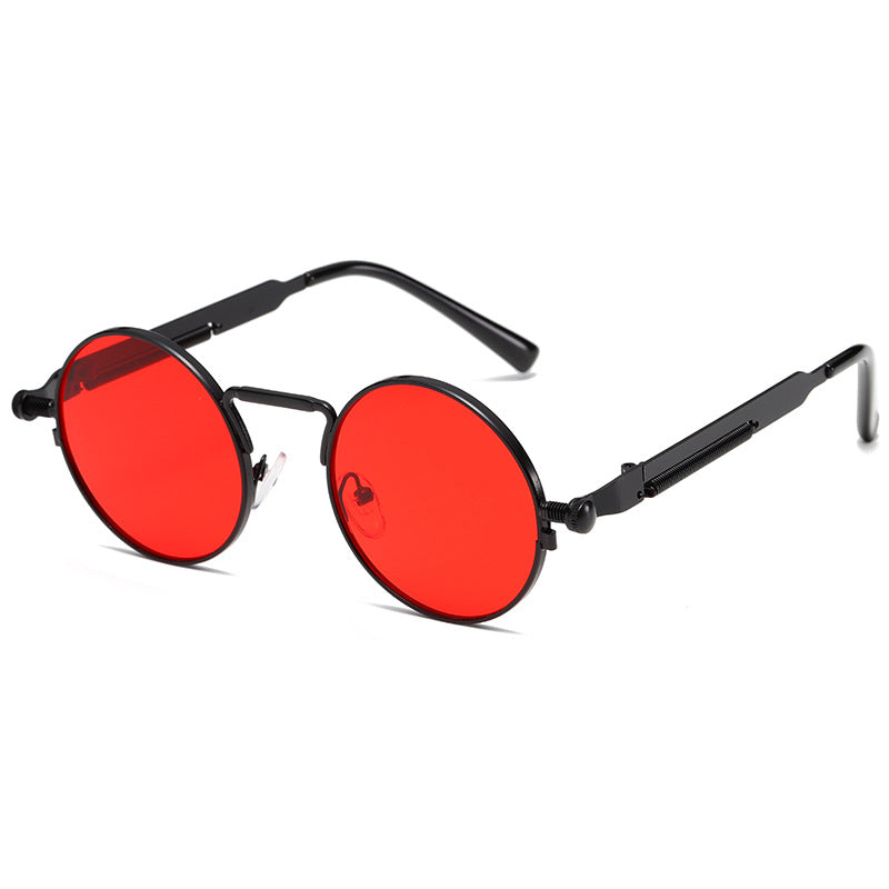 Damen Modische runde Sonnenbrille mit präzisem Metallrahmen Brehn