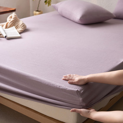Atmungsaktives Stretch-Jersey-Betttuch-Set mit tiefem Pocket und Kissenbezügen