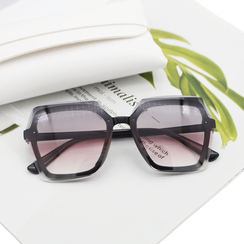 Damen übergroße geometrische Sonnenbrille Brehn