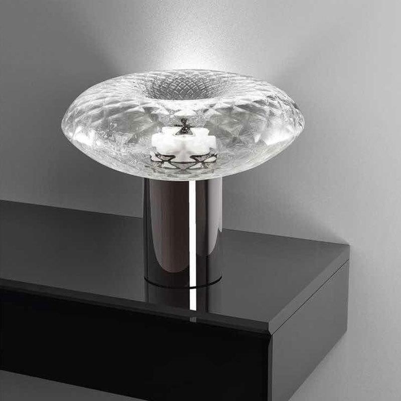 Dekorative Glas Tischlampe mit geometrischem Design