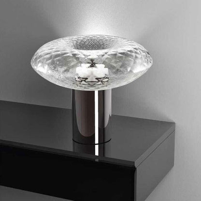 Dekorative Glas Tischlampe mit geometrischem Design