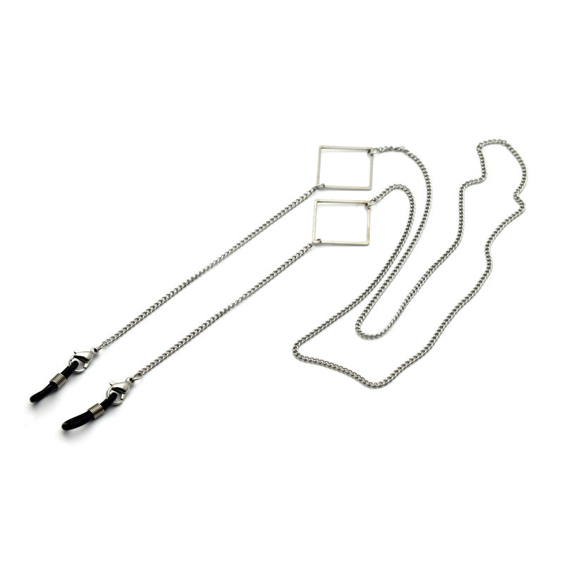 Stylischer geometrischer Ketten-Brillenhalter Brehn