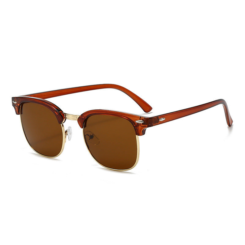 Damen modische Retro-Sonnenbrille mit metallischem Rahmen Brehn