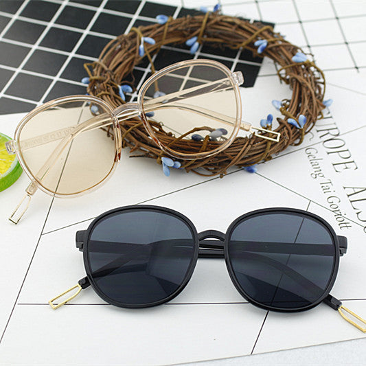 Damen modische quadratische Sonnenbrille mit transparentem Rahmen Brehn