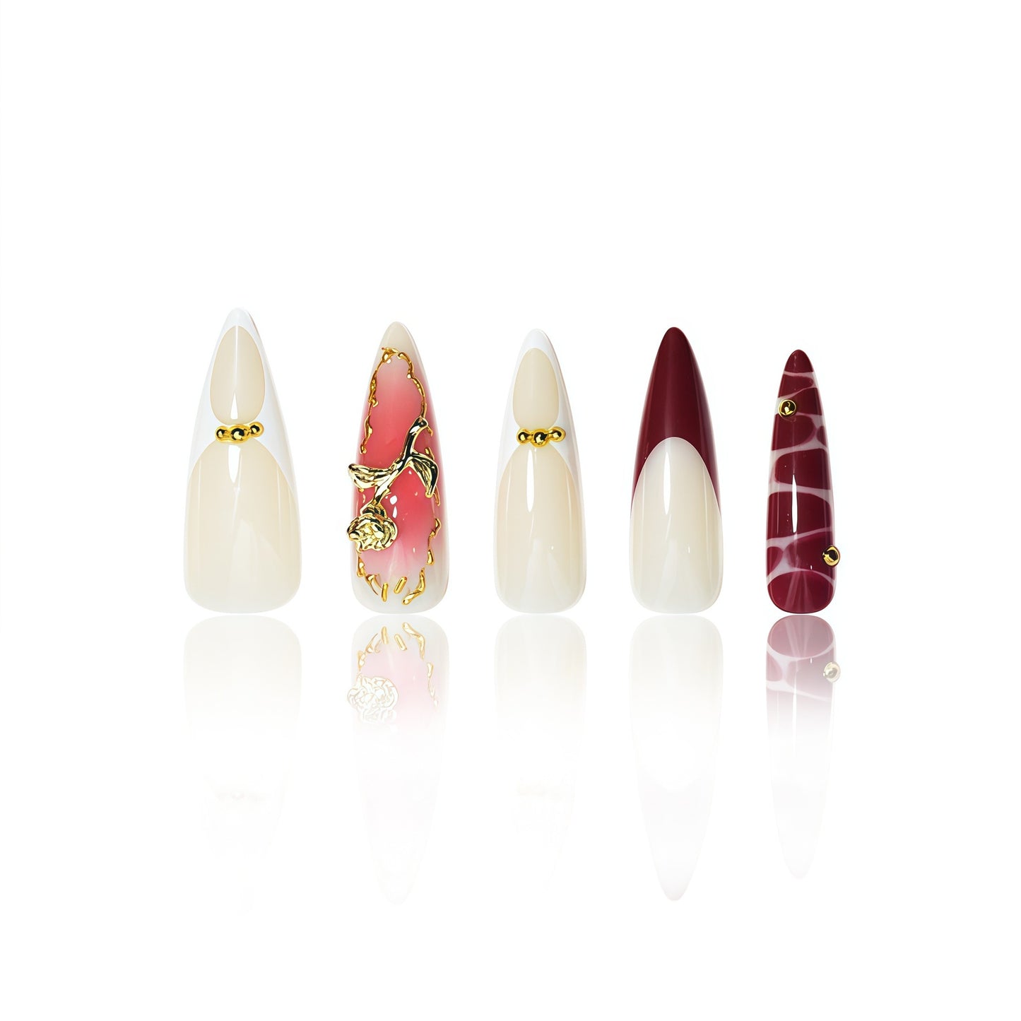 Elegante dekorative Press-On-Nagelverlängerungen Brehn