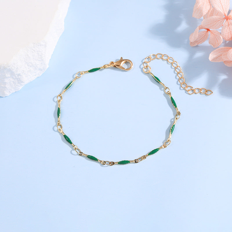 Elegante verstellbare Edelstein-Kettenarmband Brehn