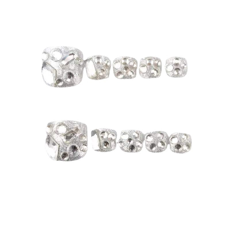 Rhinestone-besetzte stilvolle Slide-Sandalen