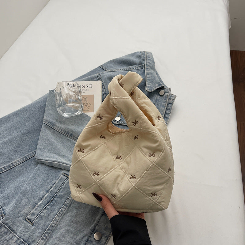 WoPlush Faux Fur Hobo Tasche Brehn