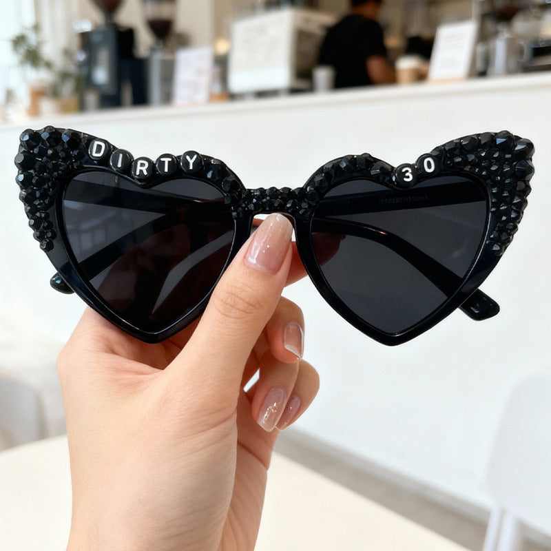 Statement Herzrahmen Sonnenbrille Brehn
