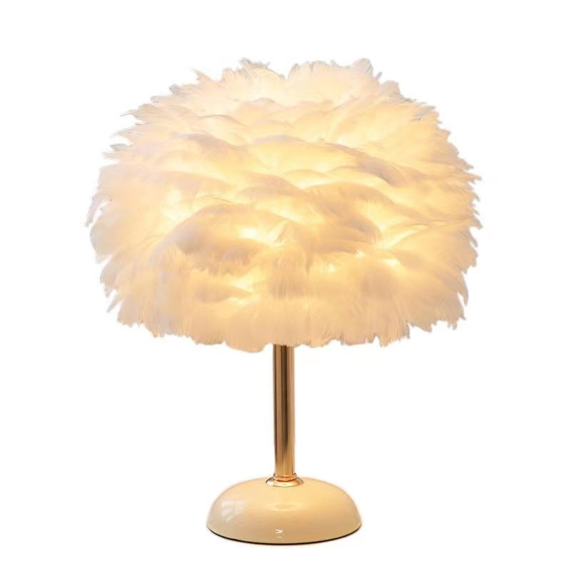 Feder-inspirierte Tischlampe