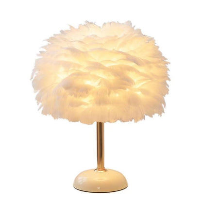 Feder-inspirierte Tischlampe