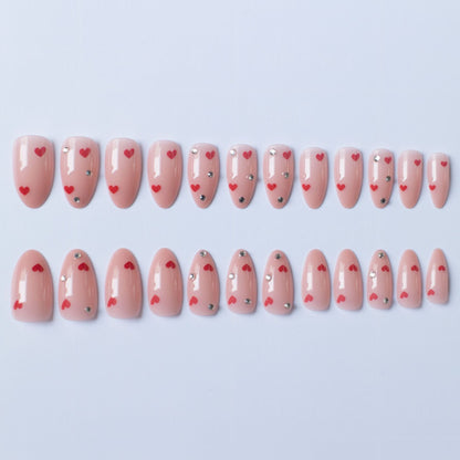 Liebe-Themen Acryl Nagel Kunst Design