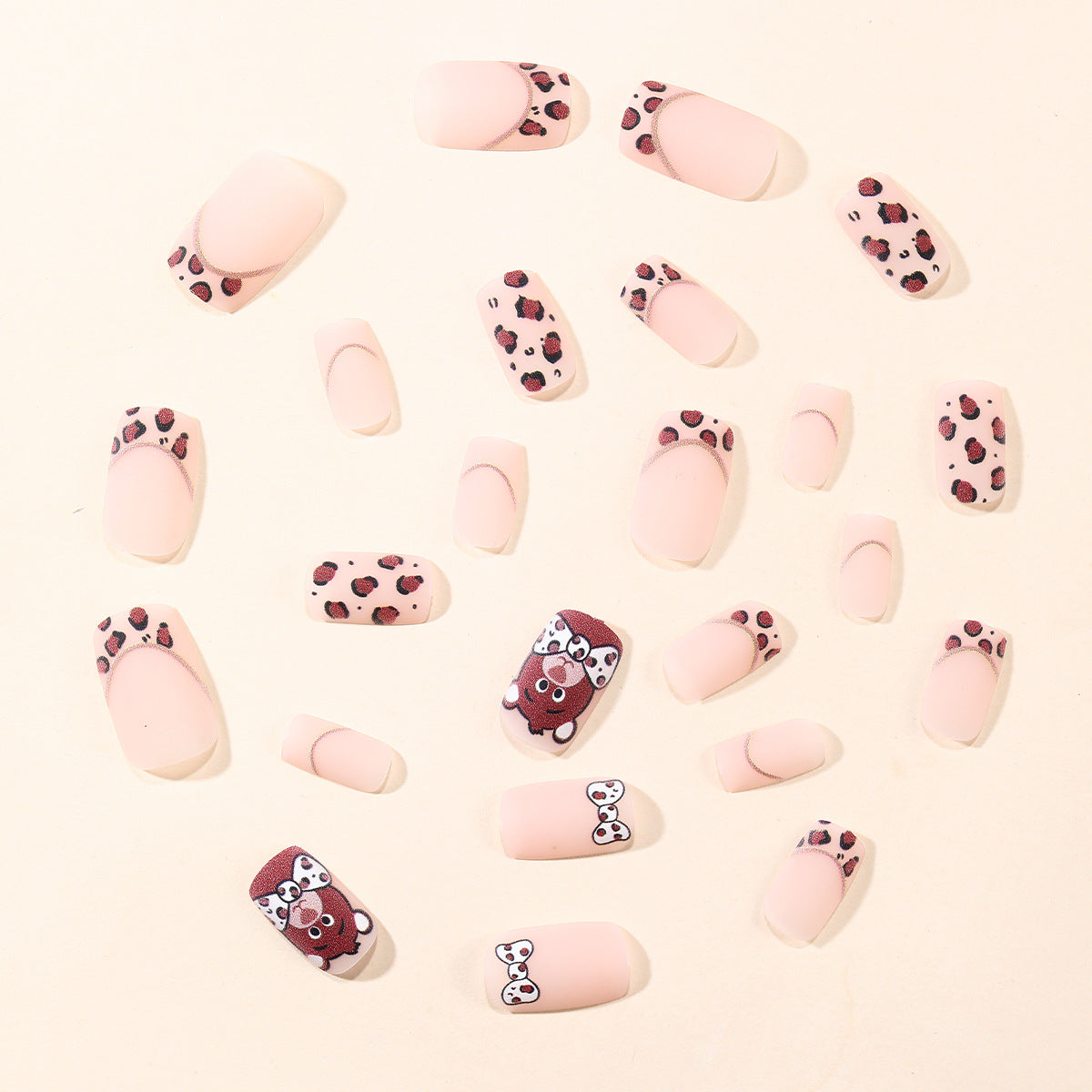 Verspielte Tier-Themen Nagelkunst Brehn