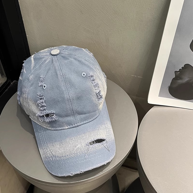 Herren distressed Denim Cap Brehn 1784188541