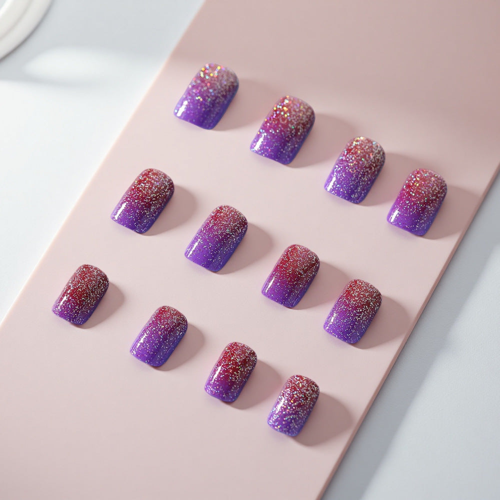 Glamouröse Ombre Kunstnägel Brehn