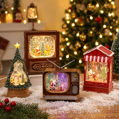 Nostalgisches Weihnachtsfernseher-Dekor Brehn