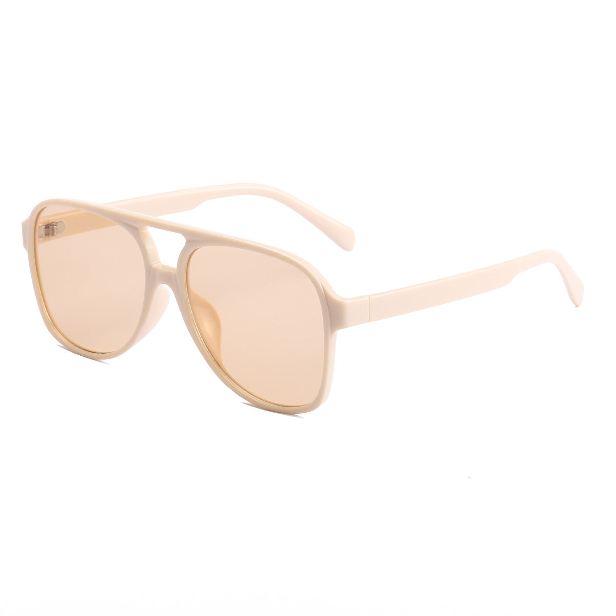 Damen modische Quader-Sonnenbrille mit breitem Rahmen Brehn