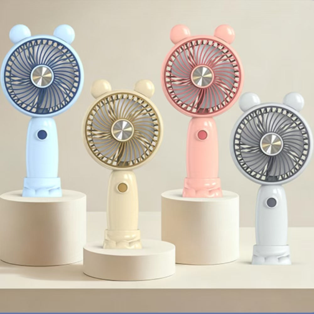 Damen Tragbarer Handventilator im verspielten Bären-Design Brehn