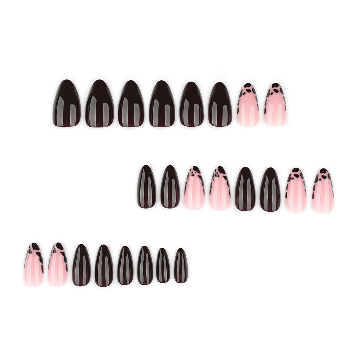 Kunstvolle Stiletto-Nägel mit elegantem Design und glänzendem Finish Brehn
