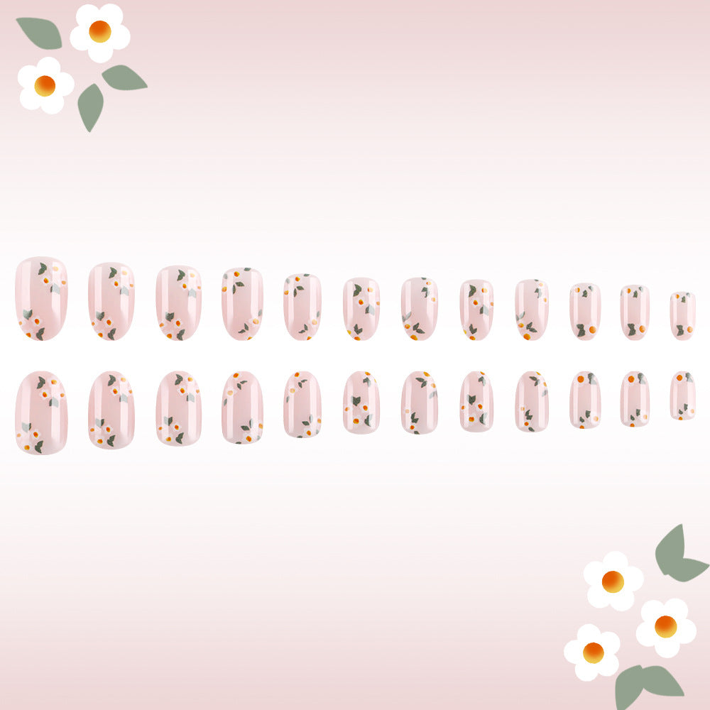 Florales Druck Gel Nail Art Brehn