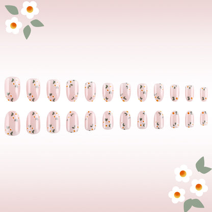Florales Druck Gel Nail Art Brehn