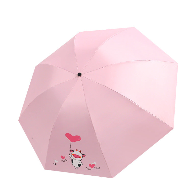 Damen Falt-Regenschirm mit verspieltem Tiermotiv Brehn