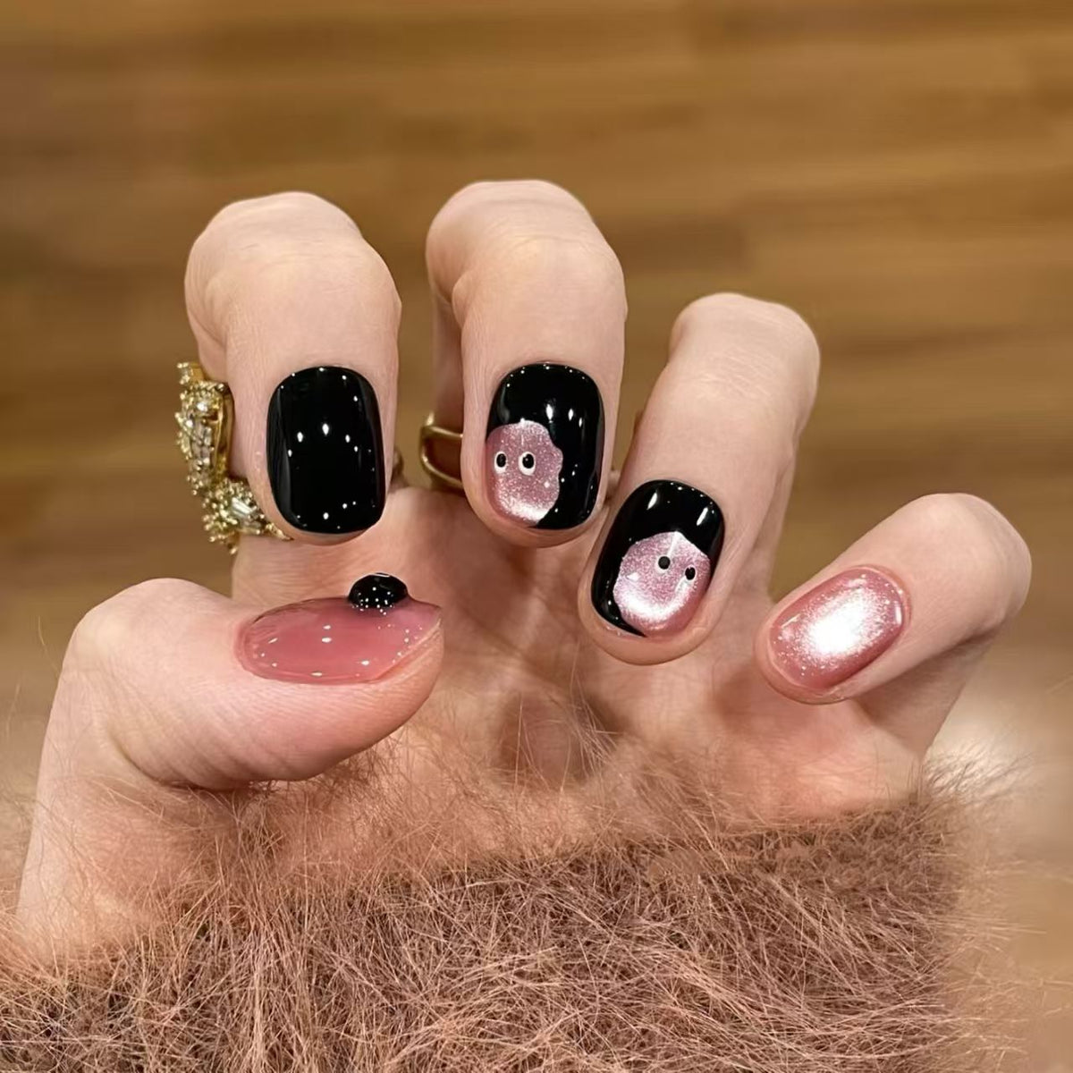 Künstlerische Press-On Nagelset  1791717306