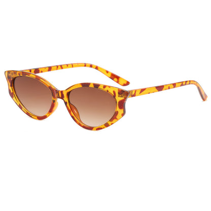 Damen Katzenaugen Sonnenbrille mit transparentem Rahmen Brehn