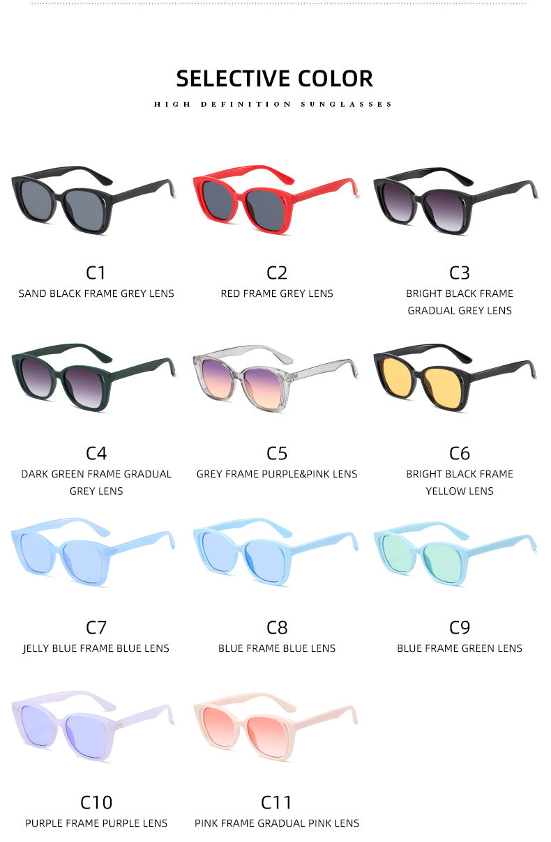 Damen stilvolle Cat-Eye Sonnenbrille mit robustem Rahmen Brehn