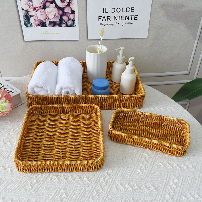 Elegante handgewebte Servierplatte Brehn