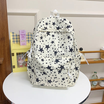 Sternenmuster Multi-Taschen Rucksack Brehn