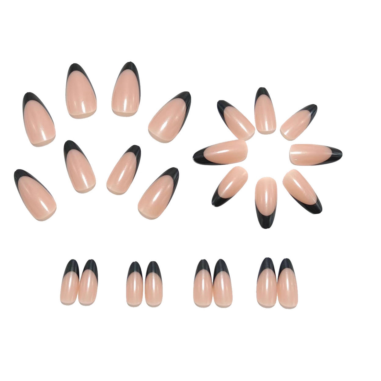 Elegante Kunstnägel mit Modernen Stiletto-Spitzen Brehn