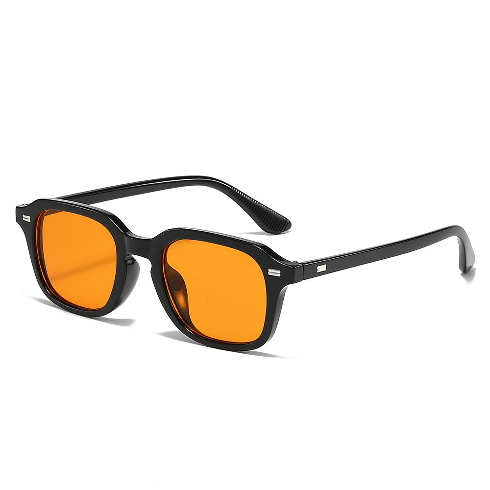 Retro-inspirierte quadratische Rahmen Sonnenbrille Brehn