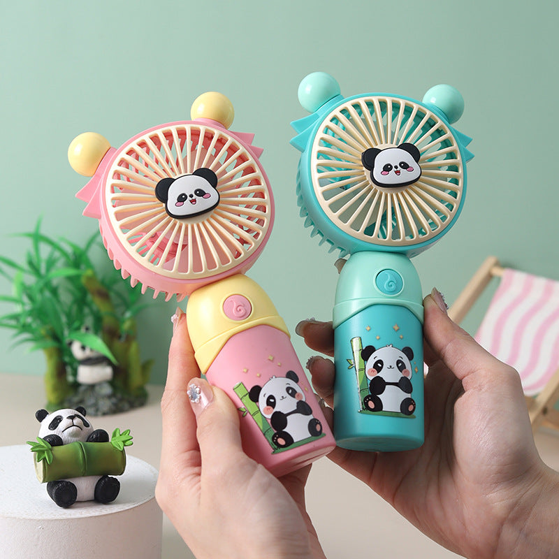 Damen Tragbarer Mini Ventilator mit süßem Panda-Motiv Brehn