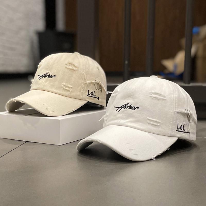 Herren Distressed Denim Cap Brehn